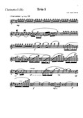 Ensembles for woodwinds and piano. Part of Clarinetto I in B
